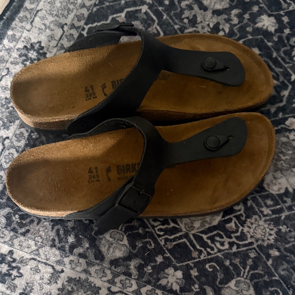 Birkenstock Black Thong Sandals